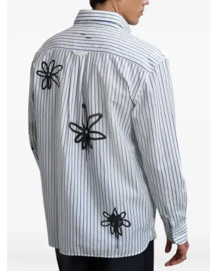 Filling Pieces striped floral shirt - White - サムネイル3