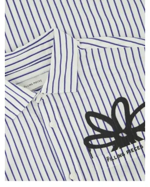 Filling Pieces striped floral shirt - White - サムネイル4