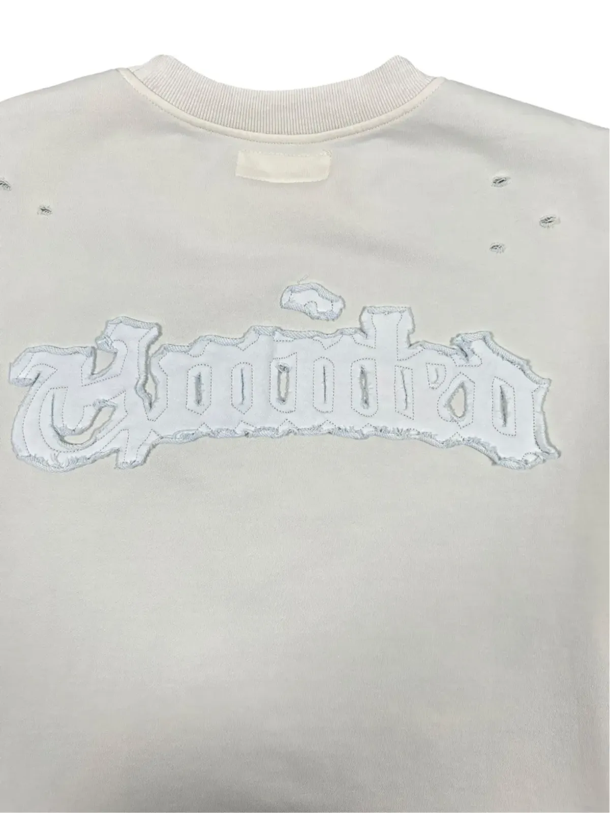 UNTITLED ARTWORKS ディストレストエフェクト ロゴパッチ Tシャツ - 画像4