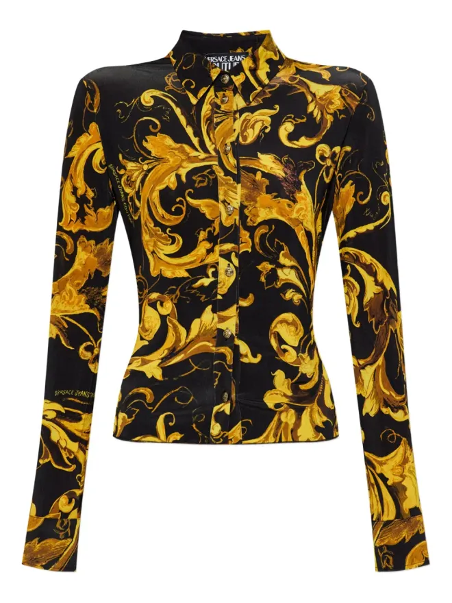 Versace Jeans Couture Versace Jeans Couture バロックプリント長袖シャツの商品画像