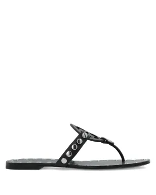 Tory Burch レザースタッズ付きフラットサンダル - サムネイル1