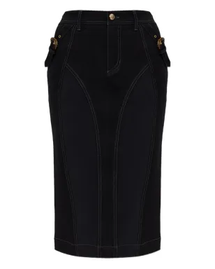 Versace Jeans Couture バックルディテール デニムスカート - サムネイル1