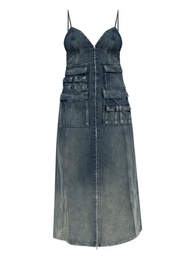 Diesel Diesel ジップアップデニムミディドレスの商品画像