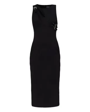Versace Jeans Couture カットアウトバックルミディドレス - サムネイル1