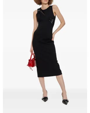 Versace Jeans Couture カットアウトバックルミディドレス - サムネイル5
