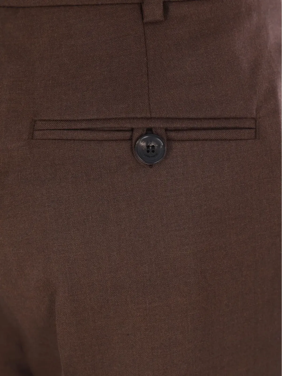 Loro Piana ウールパンツ ブラウン - 画像4