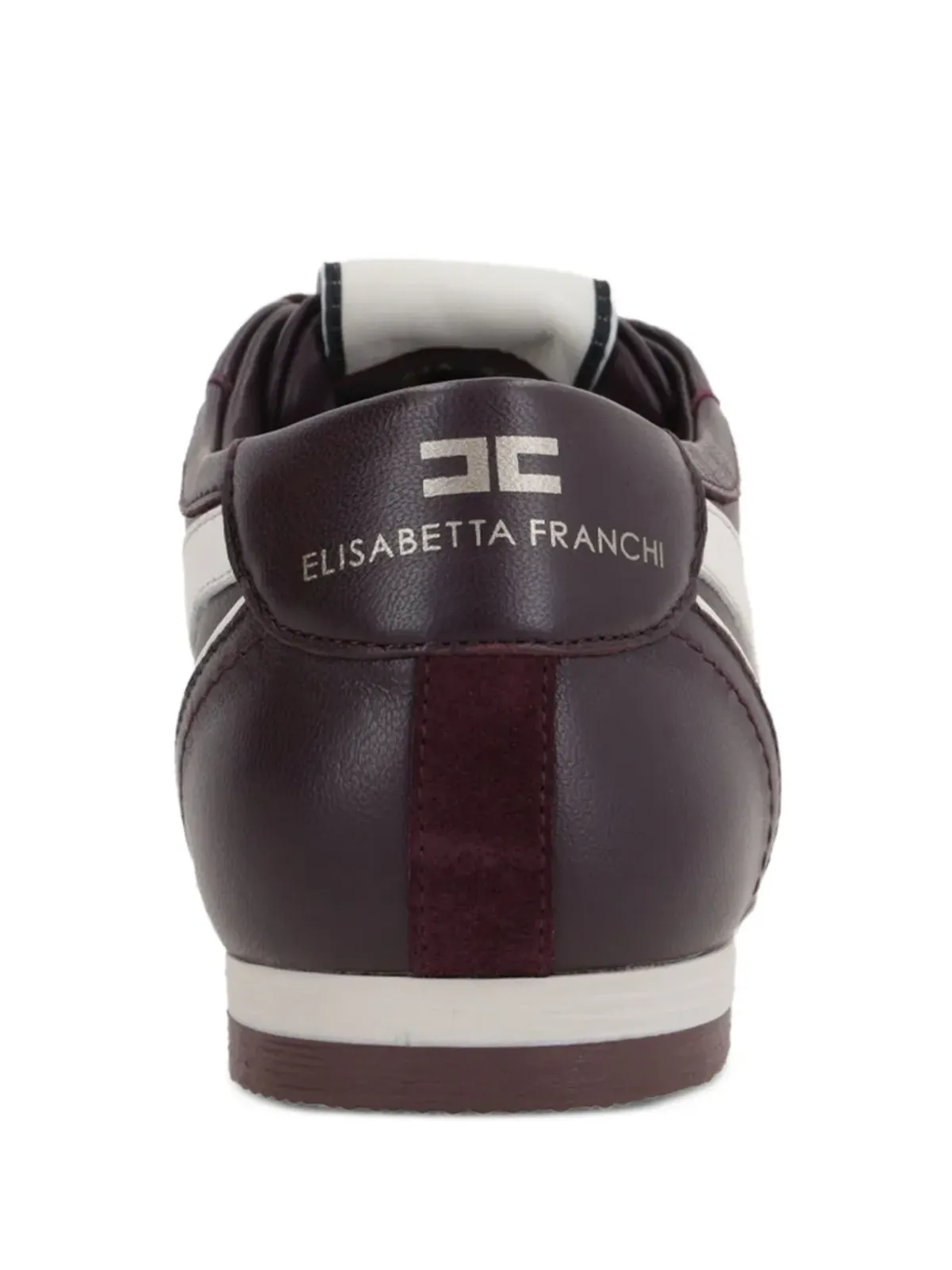 Elisabetta Franchi レザー ロゴスニーカー レッド - 画像3