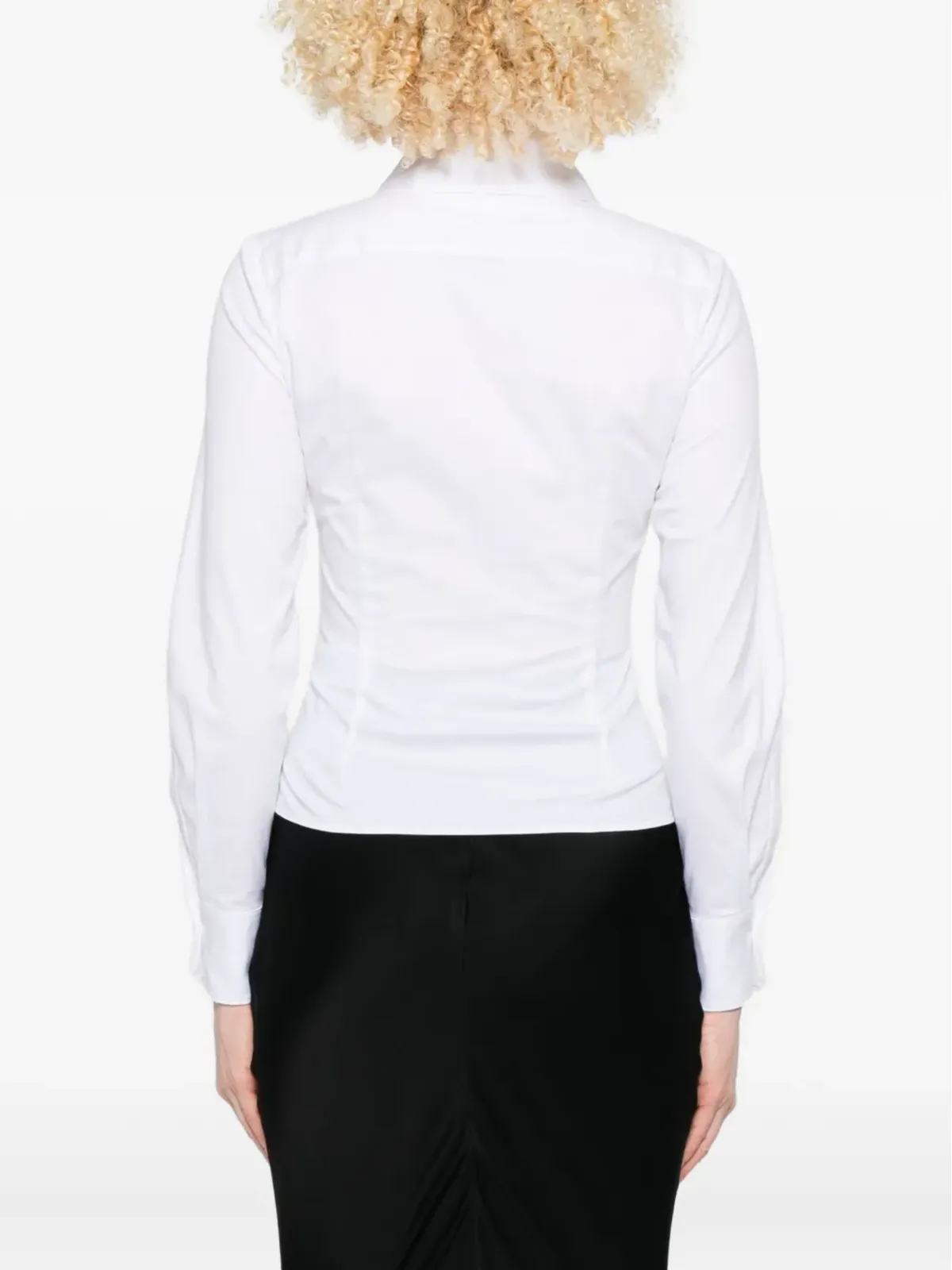Elisabetta Franchi 刺繍ロゴ入りシャツ - 画像4