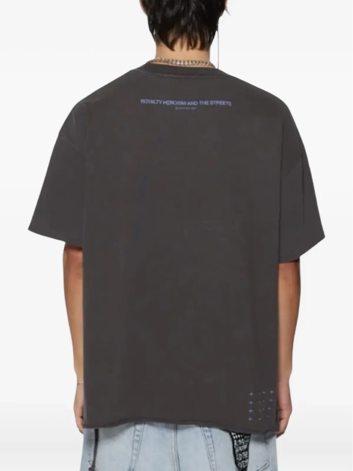 Ksubi Kingdom Ekcess SS グラフィックプリント クルーネック Tシャツ ブラック - 画像4