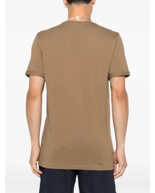 Les Deux コントラストオーガニックコットンTシャツ ブラウン - サムネイル3