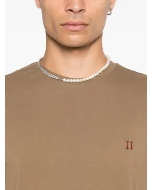 Les Deux コントラストオーガニックコットンTシャツ ブラウン - サムネイル4