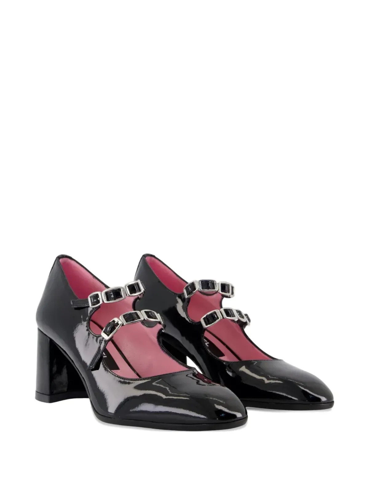 Carel Paris 60mm Alice B バックルディテールパンプス - ブラック - 画像2