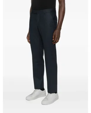 Karl Lagerfeld フラットフロント テーラードパンツ ブルー - サムネイル3