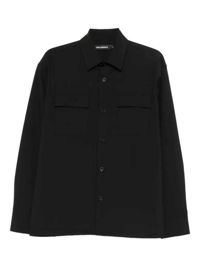 Karl Lagerfeld Karl Lagerfeld ポケット付きカジュアルシャツの商品画像