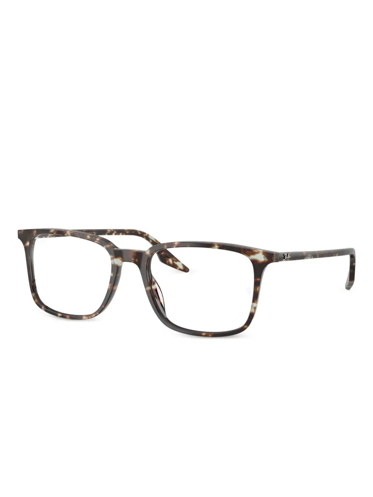 Ray-Ban べっ甲柄スクエアフレーム眼鏡（ブラウン） - 画像2
