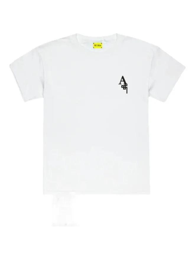 AL AIN AL AIN パターン柄コットンTシャツ - ホワイトの商品画像