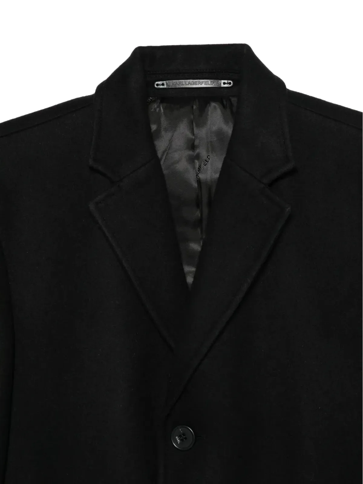 Karl Lagerfeld ウールブレンド・シングルブレストコート - 画像3