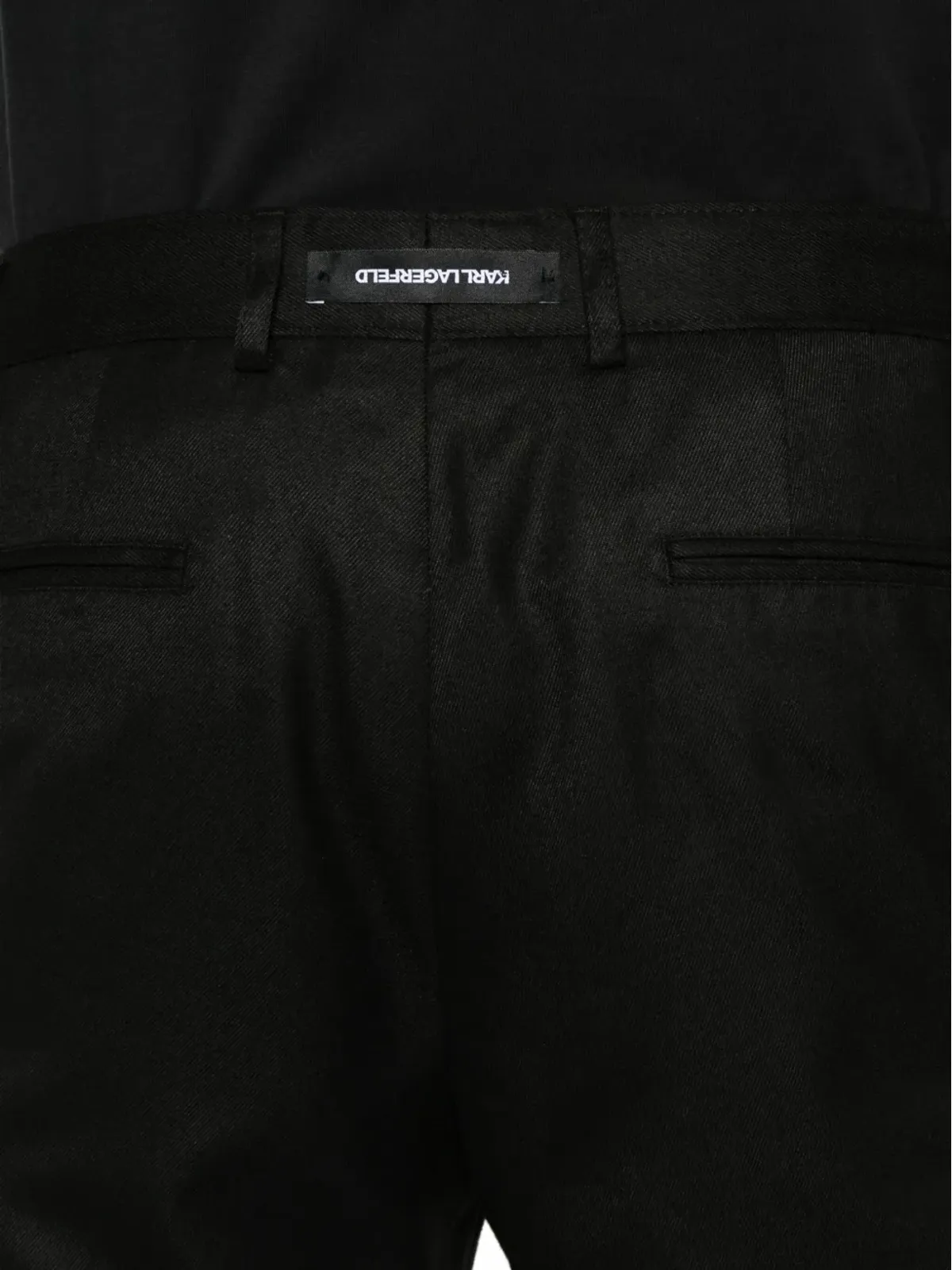 Karl Lagerfeld プレスド・クレーズカーゴパンツ - ブラック - 画像5