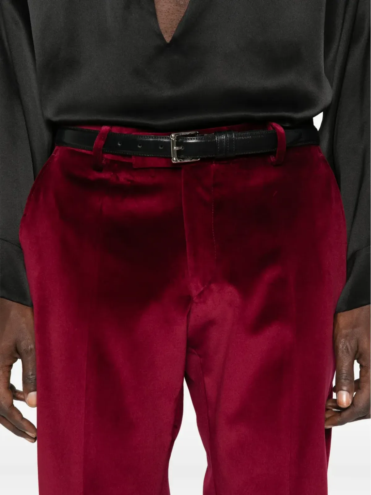 Karl Lagerfeld チューブベルベットパンツ - 画像5