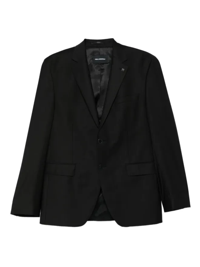 Karl Lagerfeld Karl Lagerfeld クレバー ウール ブレザー ブラックの商品画像