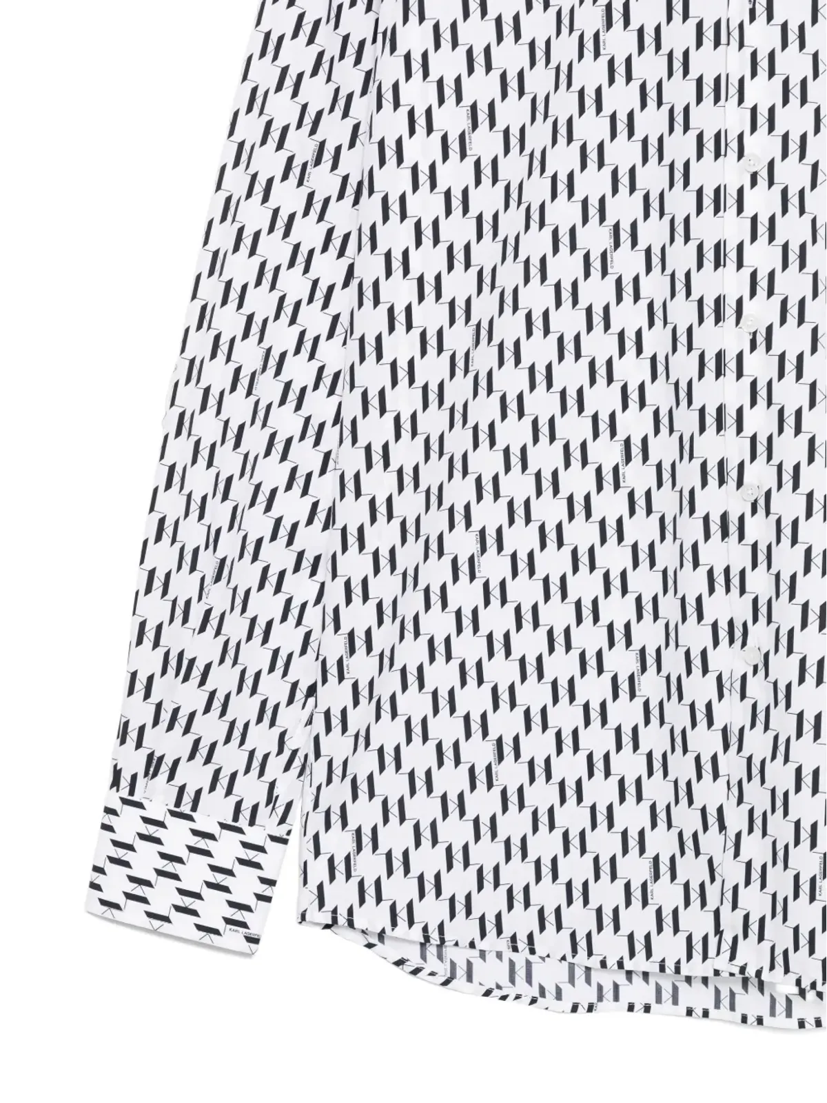 Karl Lagerfeld ジオメトリックプリントシャツ - White - 画像3
