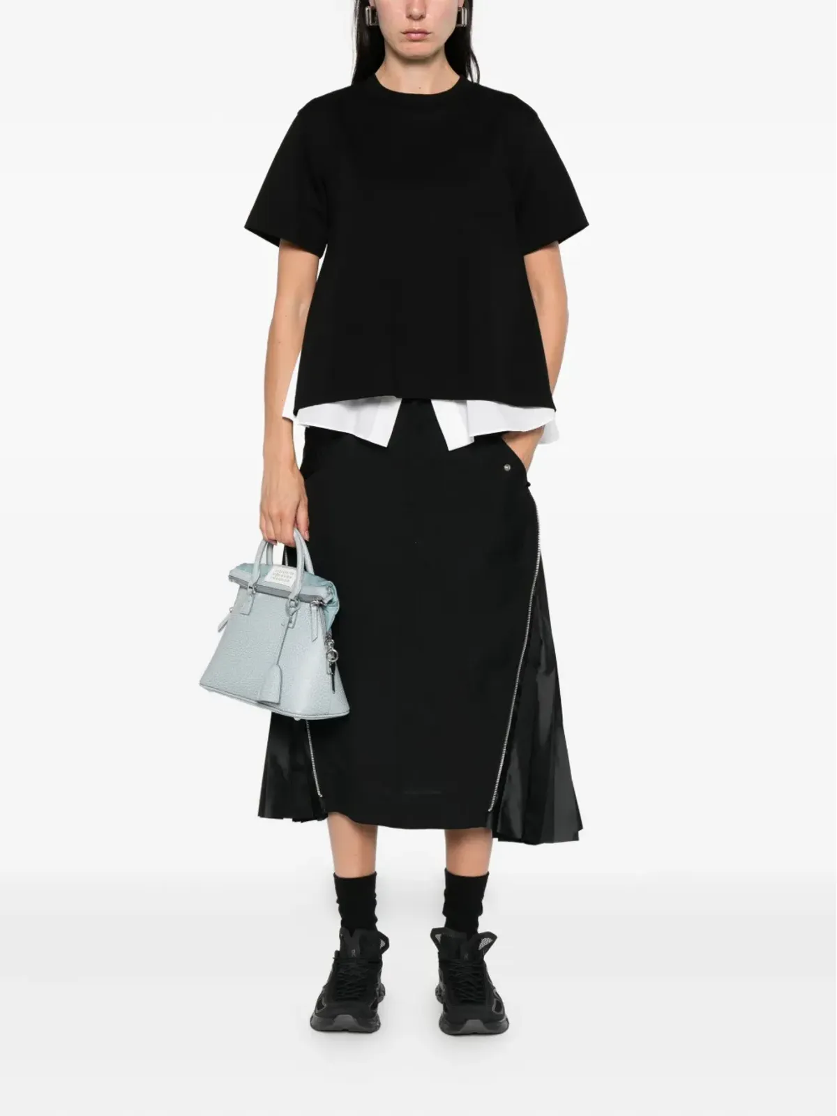 sacai チェストポケット レイヤード Tシャツ - 画像2