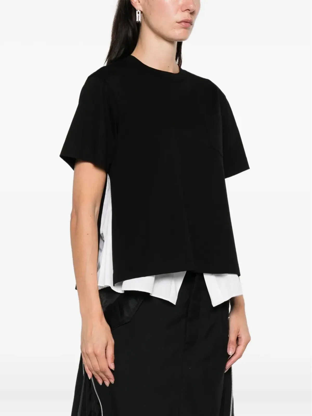 sacai チェストポケット レイヤード Tシャツ - 画像3