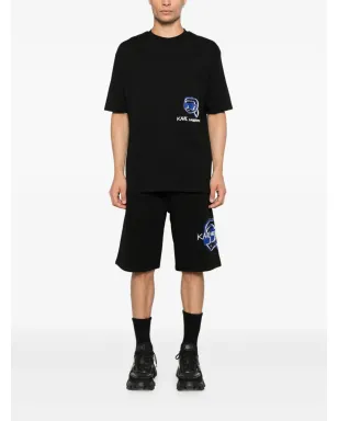 Karl Lagerfeld ロゴプリント ドローコード ショーツ - ブラック - サムネイル2
