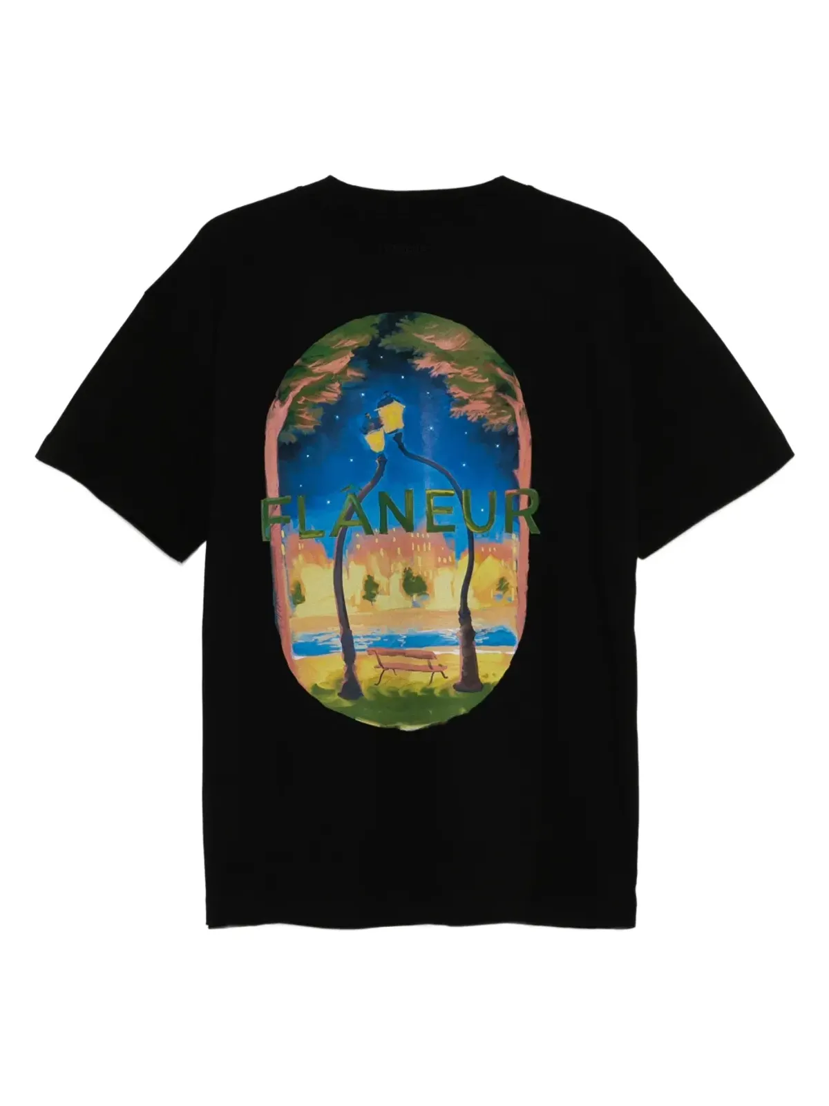 FLÂNEUR ランタン・オブ・ラブ グラフィックプリント コットン Tシャツ - 画像2