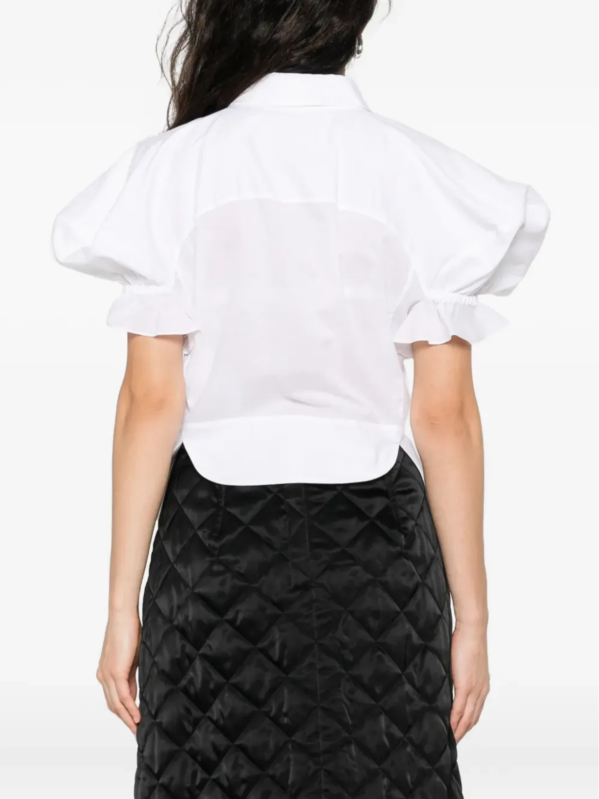 Vivienne Westwood puff-sleeve collared shirt - White - 画像4