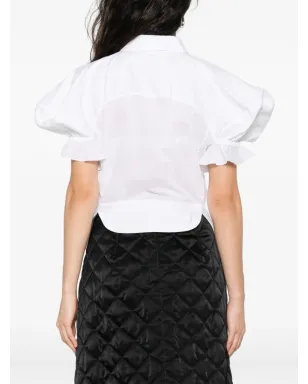 Vivienne Westwood puff-sleeve collared shirt - White - サムネイル4