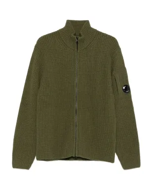 C.P. Company ジップフロントリブ編みカーディガン - サムネイル1