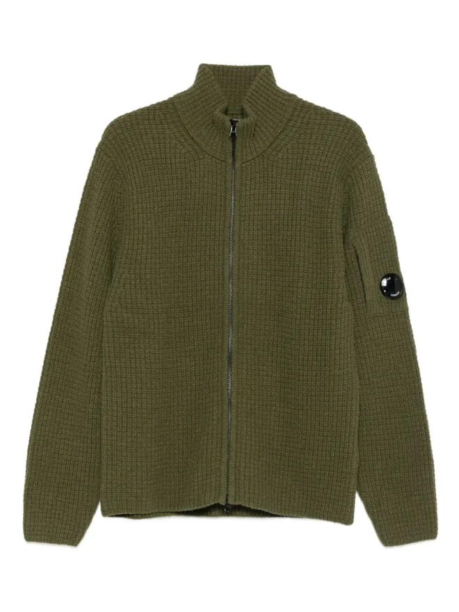 C.P. Company C.P. Company ジップフロントリブ編みカーディガンの商品画像