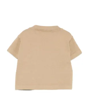 Album Di Famiglia Kids ボタン留め付き コットンTシャツ - ベージュ - サムネイル2