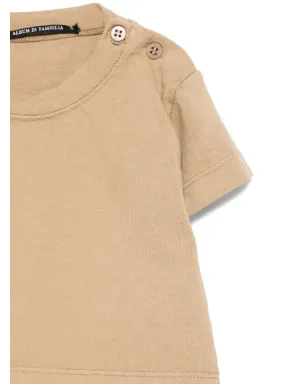 Album Di Famiglia Kids ボタン留め付き コットンTシャツ - ベージュ - サムネイル3