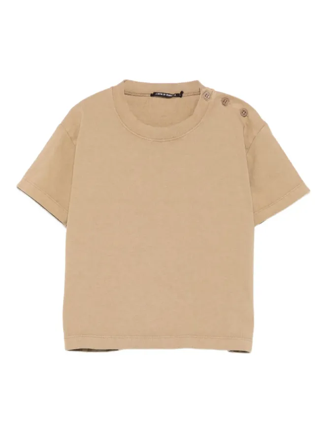 Album Di Famiglia Kids Album Di Famiglia Kids ボタンディテール コットン Tシャツの商品画像