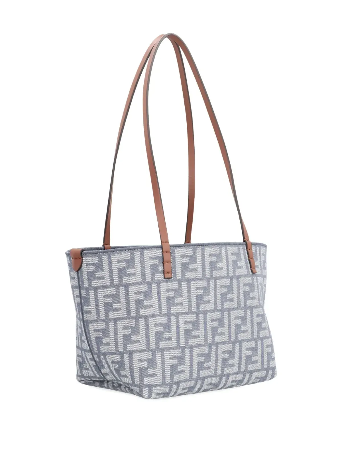 FENDI Roll FFロゴ レザーハンドル トートバッグ - 画像3