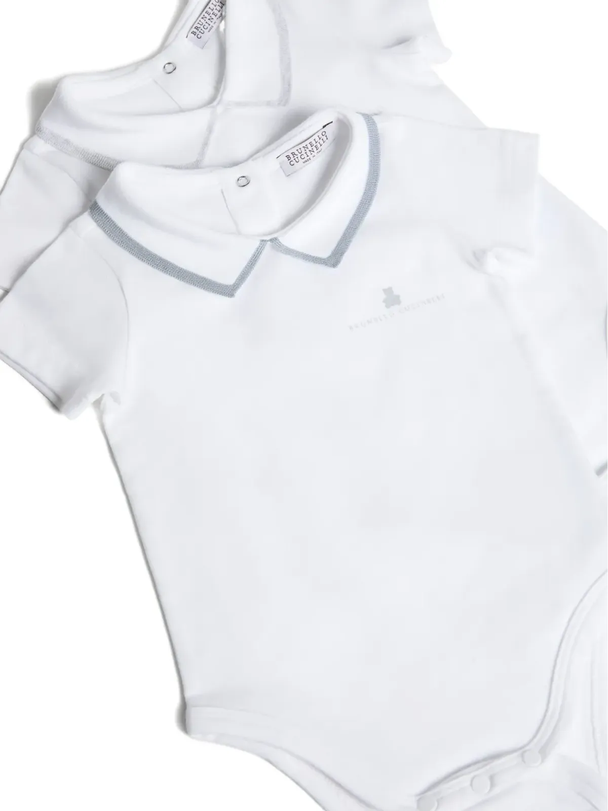 Brunello Cucinelli Kids ベビー Bernie 2ピース ボディスーツ セット - 画像2