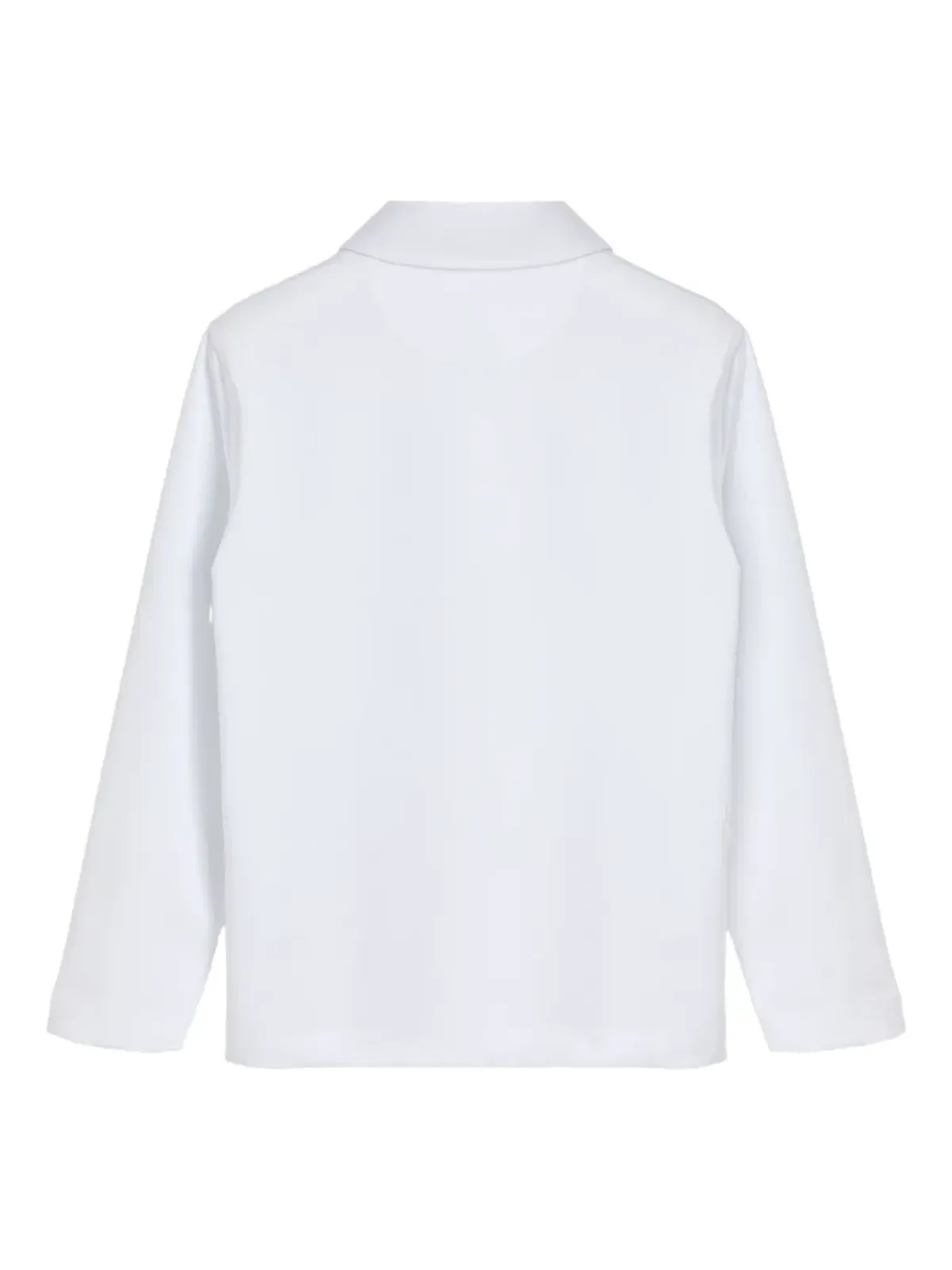Brunello Cucinelli Kids ロゴパッチ ポロシャツ - White - 画像2