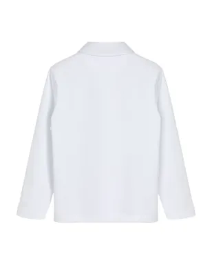 Brunello Cucinelli Kids ロゴパッチ ポロシャツ - White - サムネイル2