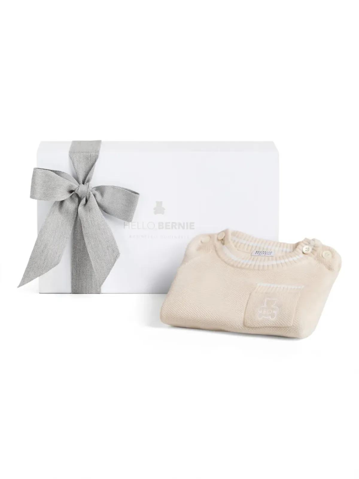 Brunello Cucinelli Kids Bernieモチーフ ロンパース - Neutrals - 画像4