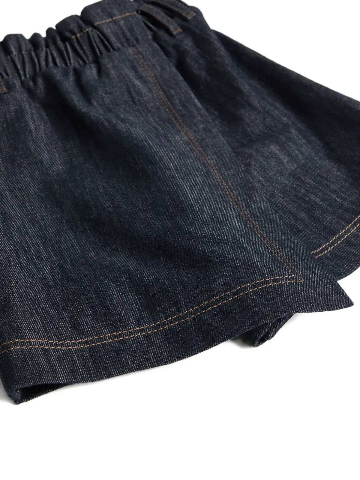 Brunello Cucinelli Kids アシンメトリックミニスカート - 画像2