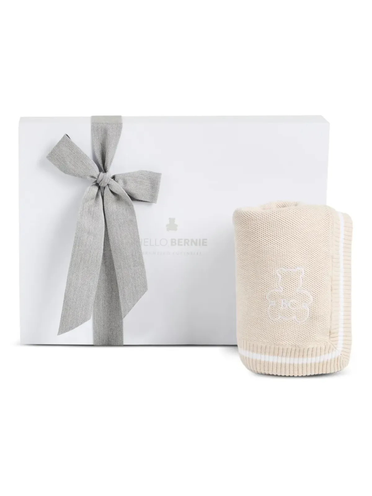 Brunello Cucinelli Kids ベビー Bernie 刺繍ブランケット - 画像4