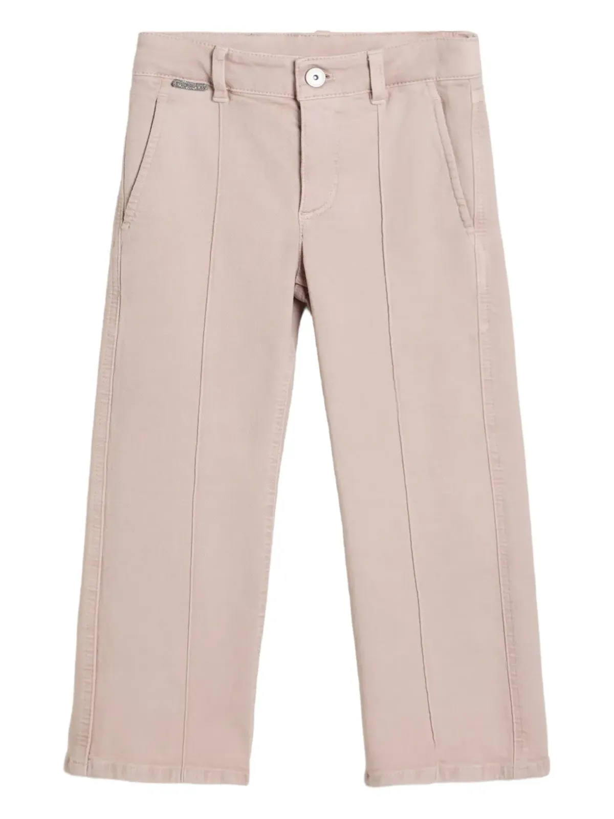 Brunello Cucinelli Kids シームディテールパンツ - Pink - 画像1