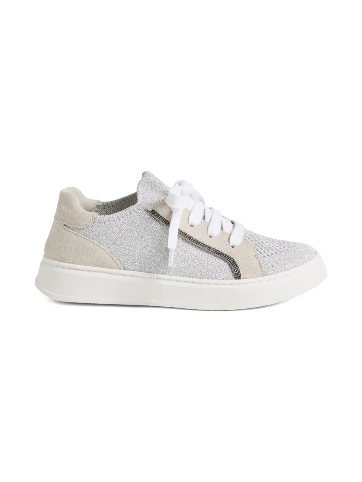 Brunello Cucinelli Kids スエードパネルドスニーカー - 画像2