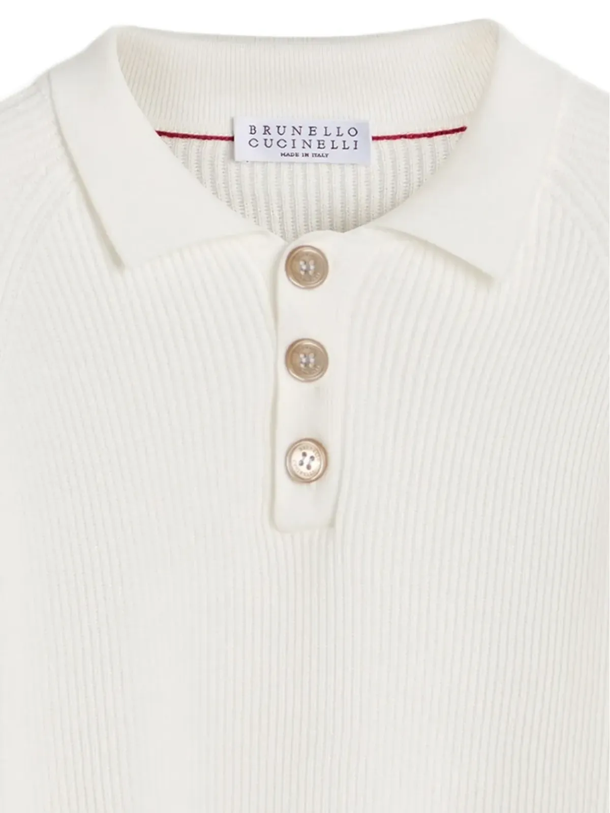 Brunello Cucinelli Kids ニットポロシャツ - 画像4