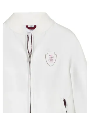 Brunello Cucinelli Kids コットン混紡ボンバージャケット - White - サムネイル4