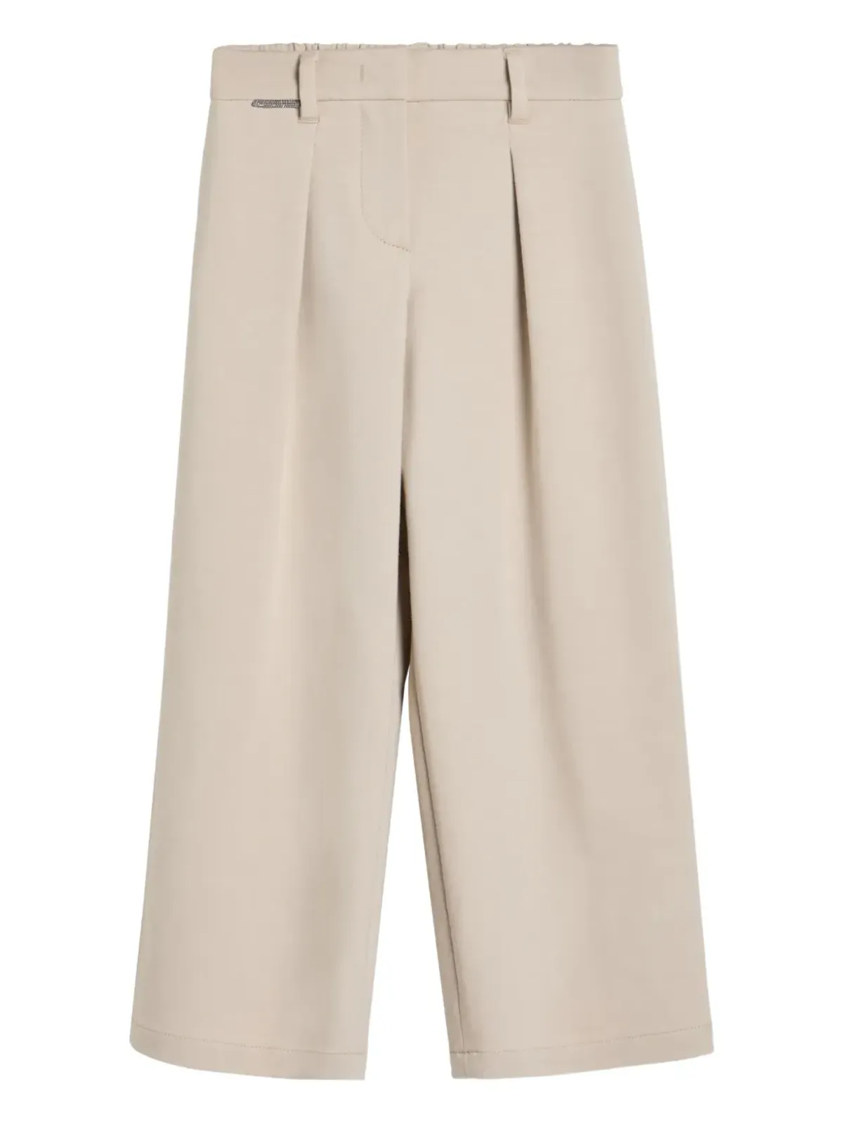 Brunello Cucinelli Kids Aラインプリーツパンツ - 画像1