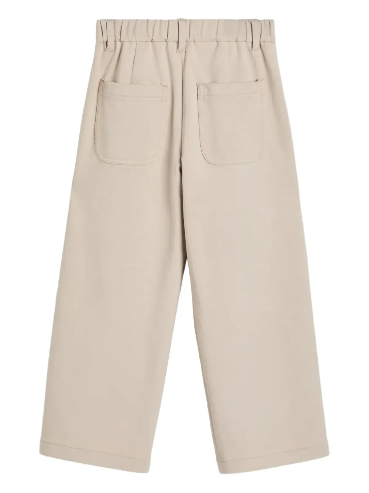 Brunello Cucinelli Kids Aラインプリーツパンツ - 画像2