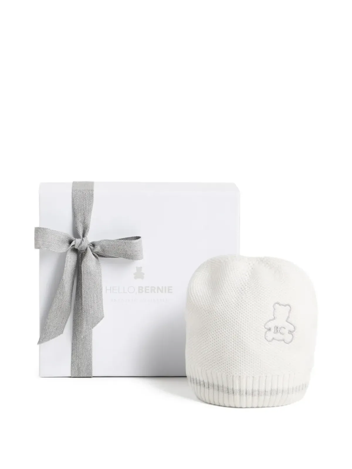 Brunello Cucinelli Kids ロゴ刺繍入りコットンビーニー - 画像3